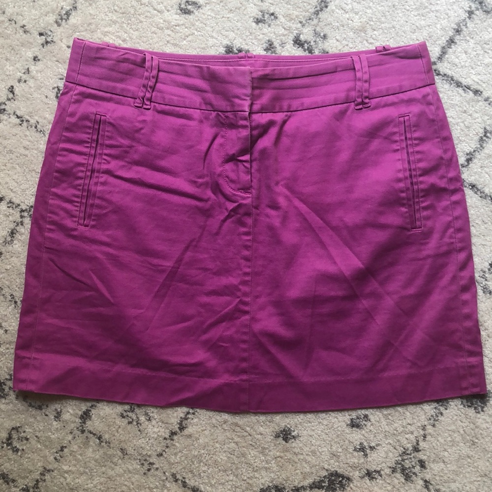 JCrew purple / magenta mini skirt